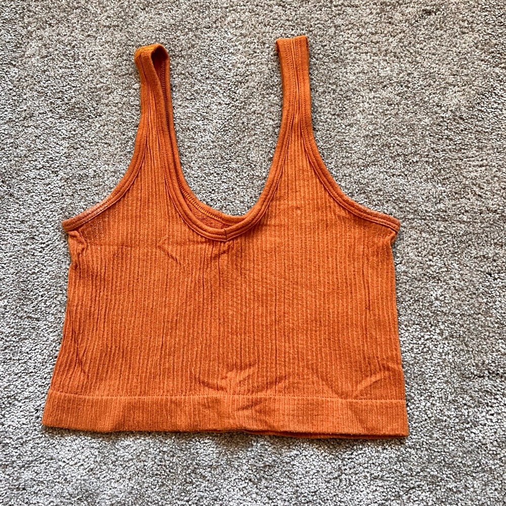 Urban Outfitters Cropped Ribbed Tank Top - Fits like a S/XS